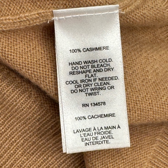 NWT Vineyard Vines Camel 100% Cashmere Pickleball Intarsia Sweater Size: XS - Picture 11 of 13
